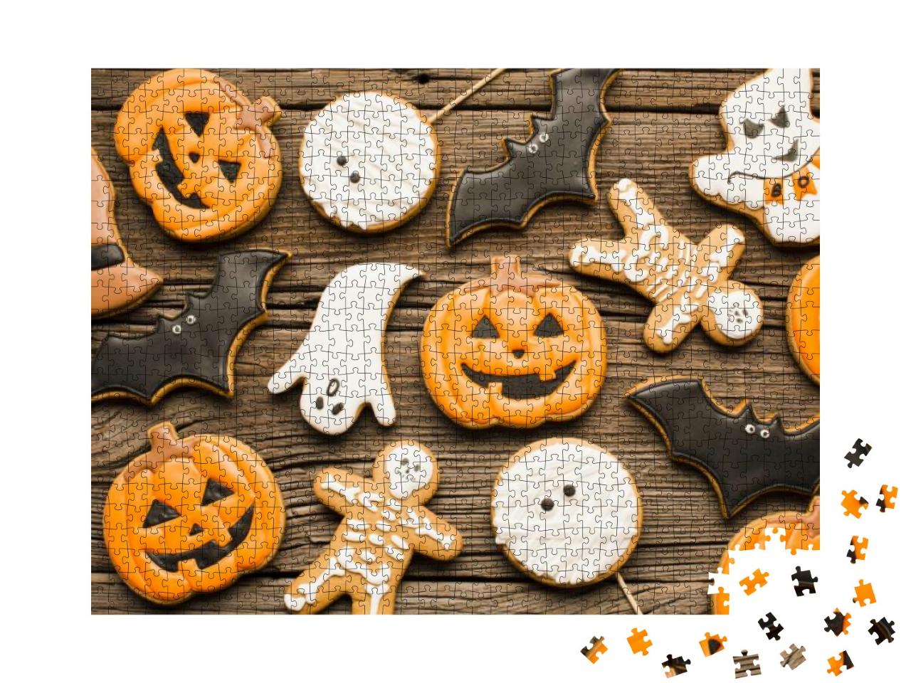 Puzzle 1000 Teile „Leckere Halloween-Party-Kekse“