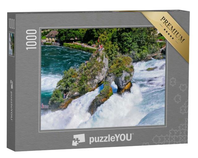 Puzzle 1000 Teile „Der Rheinfall bei Schaffhausen in der Schweiz“