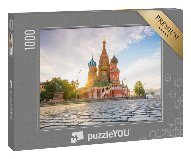 Puzzle 1000 Teile „Basilius-Kathedrale am Roten Platz in Moskau“