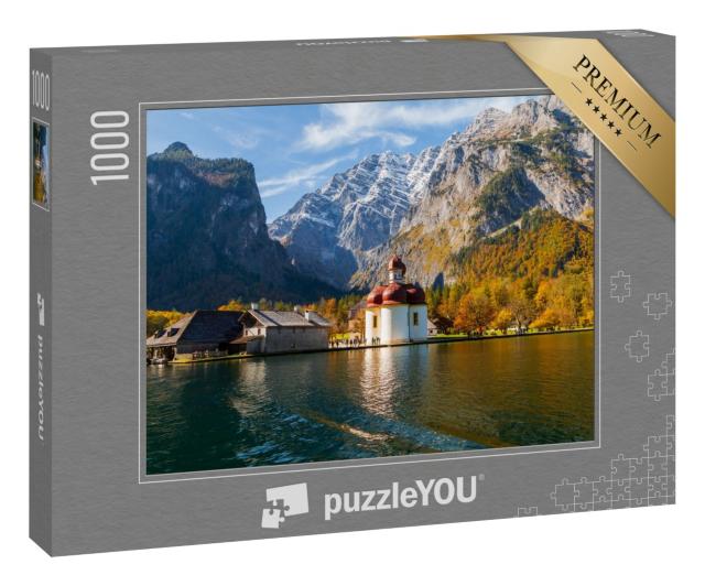 Puzzle 1000 Teile „St. Bartholomä am Königssee, Bayern, Deutschland“