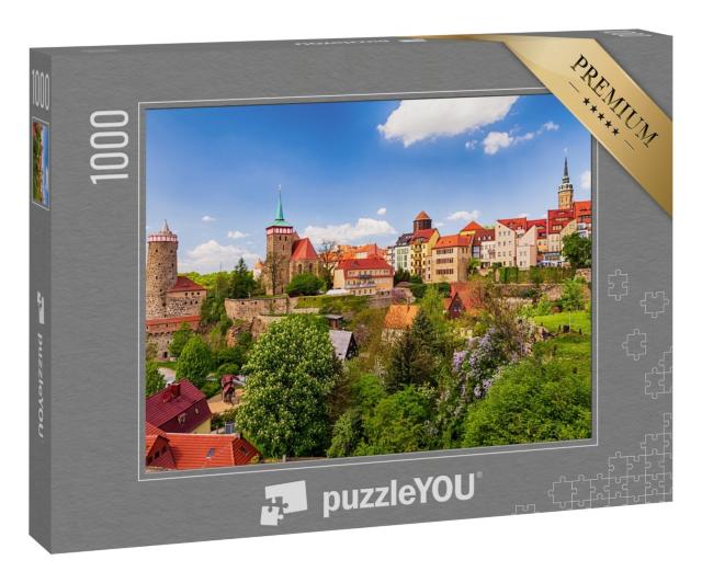 Puzzle 1000 Teile „Ansicht der Altstadt von Bautzen in Ostsachsen, Deutschland“
