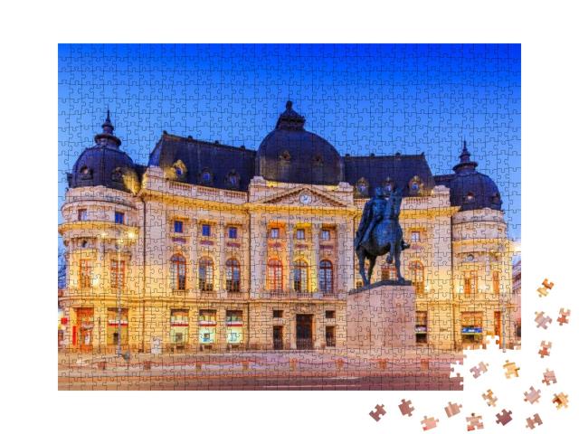 Puzzle 1000 Teile „Zentrale Universitätsbibliothek von Bukarest, Rumänien“