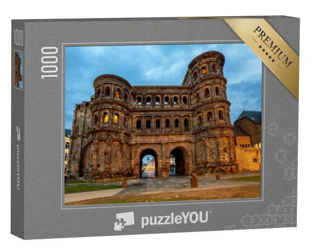 Puzzle 1000 Teile „Porta Nigra, ein antikes römisches Tor in Trier, Deutschland“