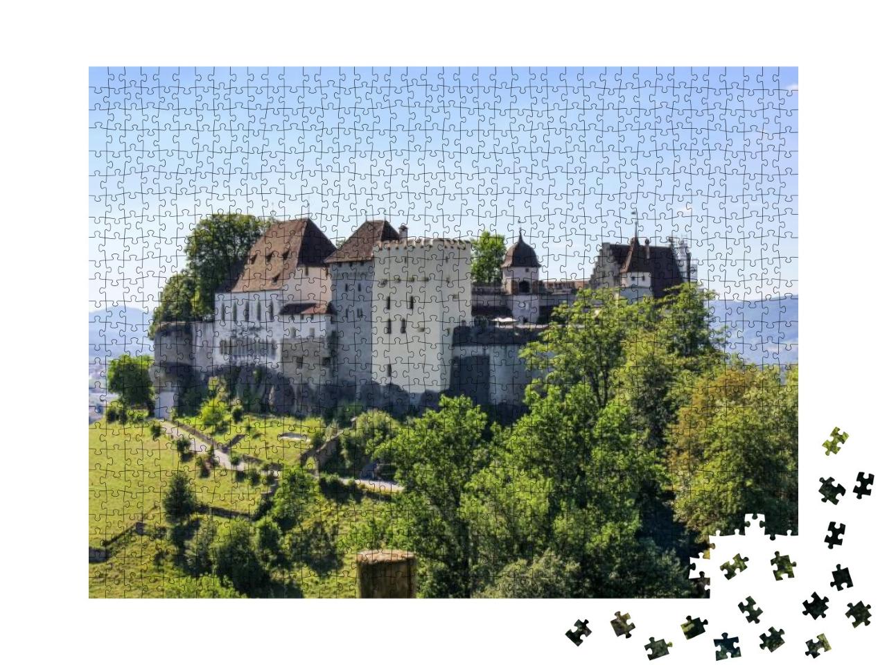 Puzzle 1000 Teile „Schloss Lenzburg im Kanton Aargau, Schweiz“