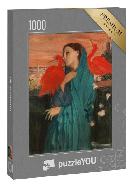 Puzzle 1000 Teile „Edgar Degas - Junge Frau mit Ibis“
