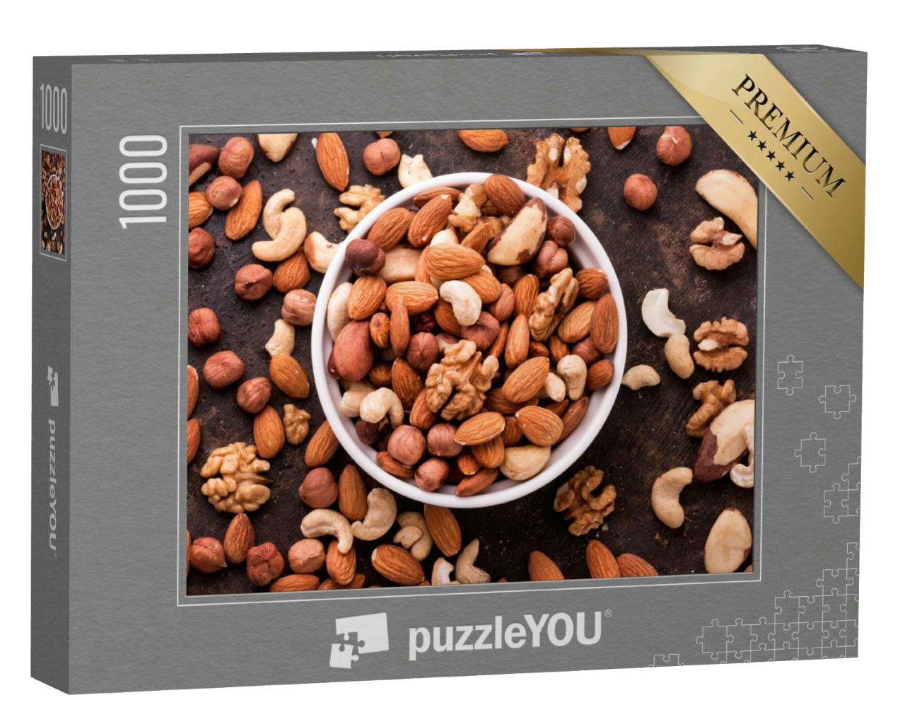 Puzzle 1000 Teile „Gesunder Snack: Köstliche Nussmischung“