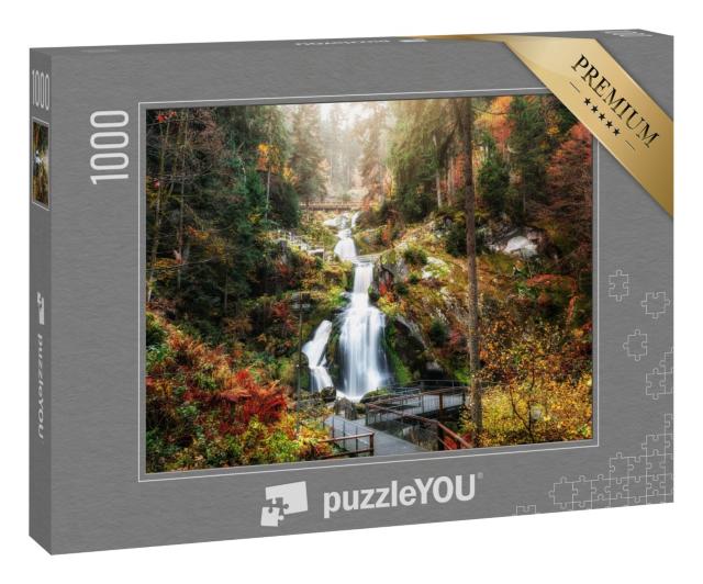 Puzzle 1000 Teile „Triberger Wasserfälle, Schwarzwald, Deutschland“