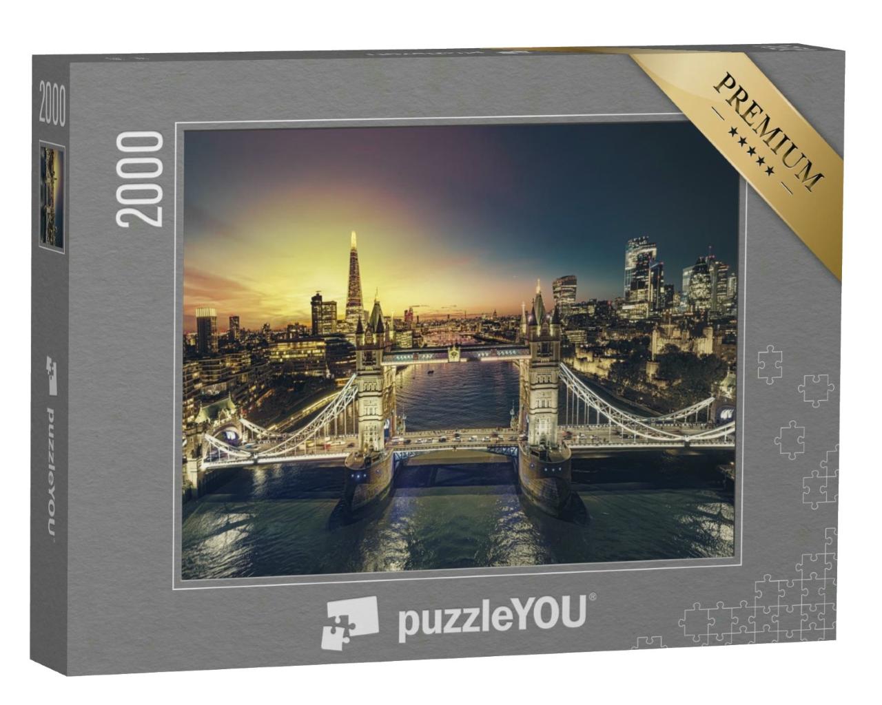 Puzzle 2000 Teile „Sonnenuntergang in London“
