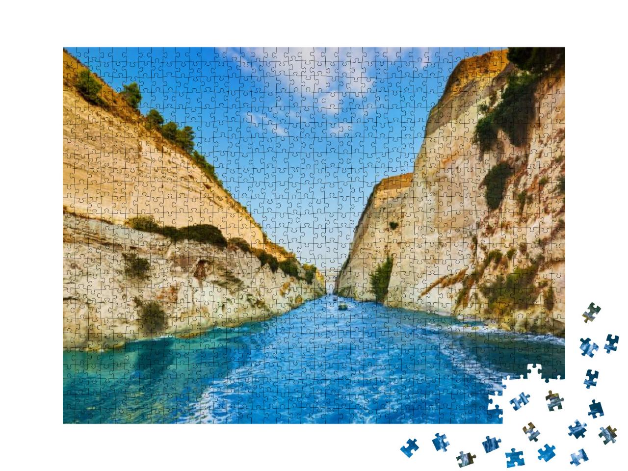Puzzle 1000 Teile „Kanal von Korinth, Griechenland“