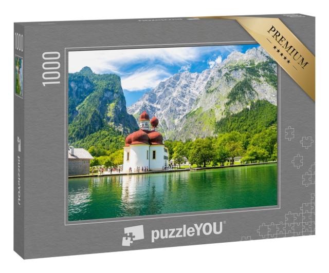 Puzzle 1000 Teile „Der Königsee mit St. Bartholomäus Kirche“