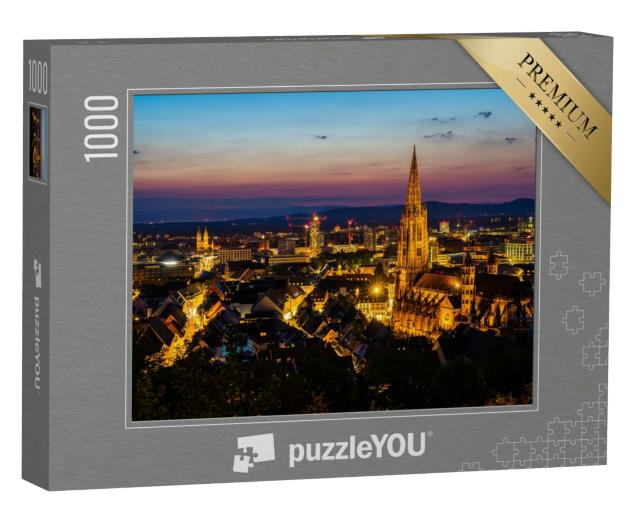 Puzzle 1000 Teile „Freiburg im Breisgau bei Nacht“