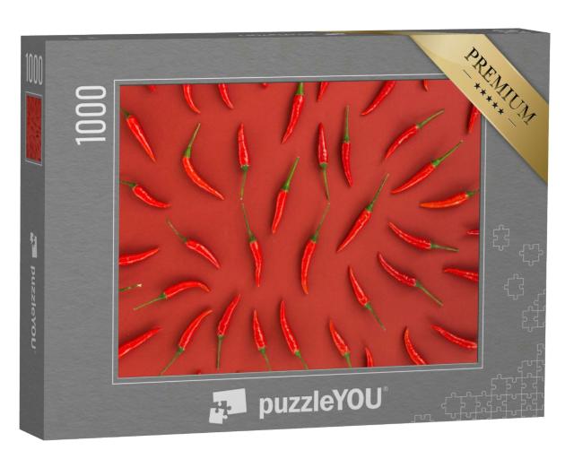 Puzzle 1000 Teile „Feuriges Gewürz: Chilischoten“