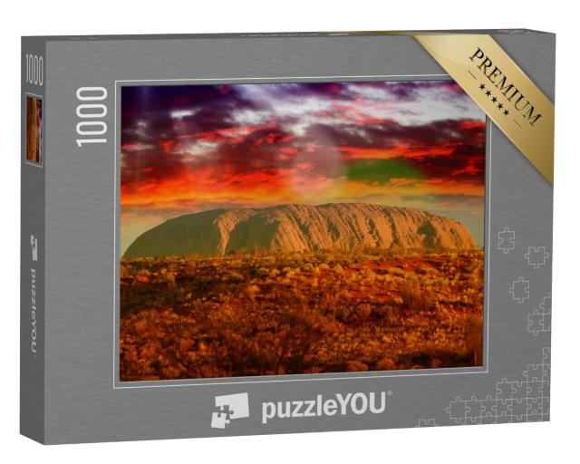 Puzzle 1000 Teile „Australische Outback-Farben im August.“