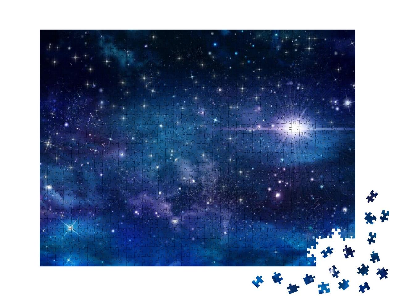 Puzzle 1000 Teile „Nachthimmel mit Sternen“