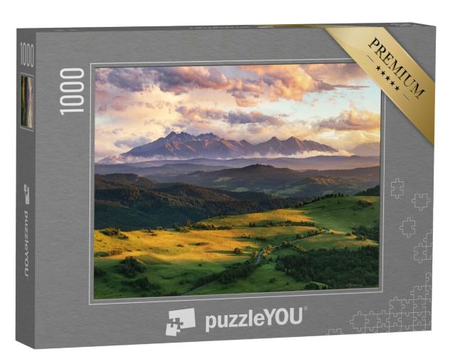 Puzzle 1000 Teile „Sommerliche Berglandschaft in der Slowakei“