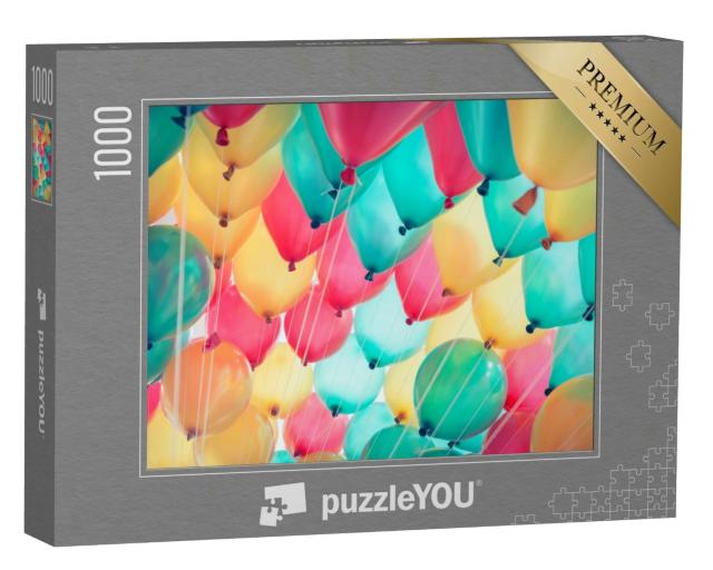 Puzzle 1000 Teile „Bunte Luftballons für fröhliche Partys“