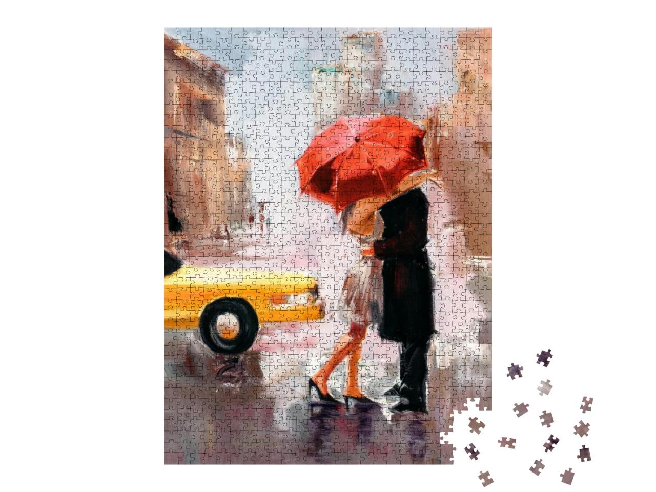 Puzzle 1000 Teile „Ölgemälde: - Dating-Paar“