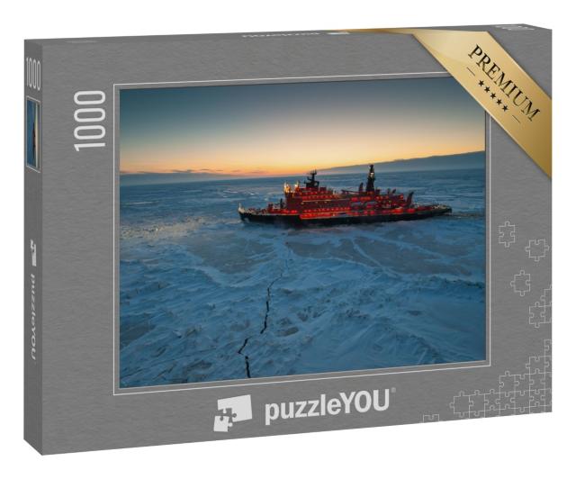 Puzzle 1000 Teile „Eisbrecher in der Arktis“