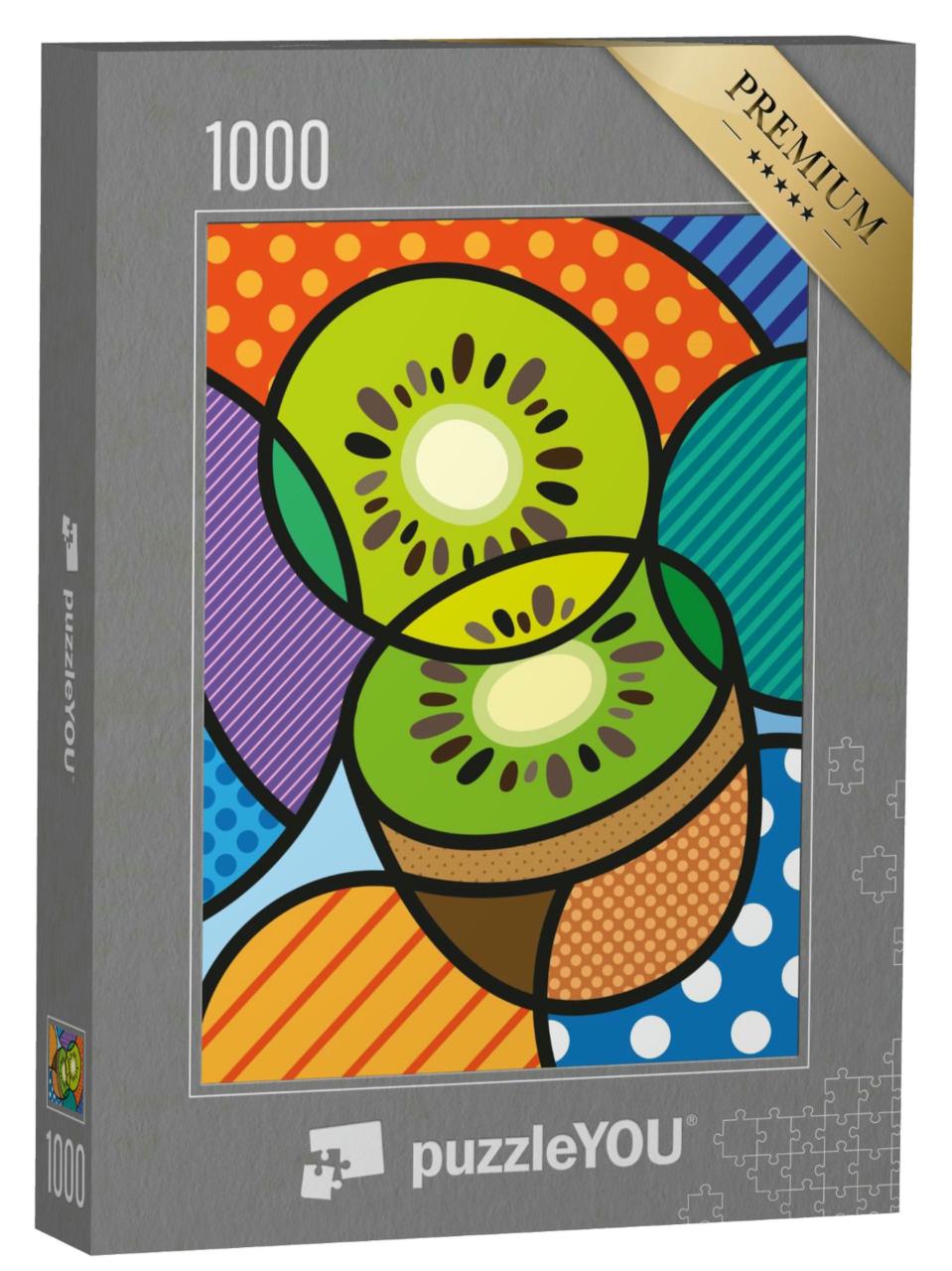 Puzzle 1000 Teile „Pop-Art: Kiwi“