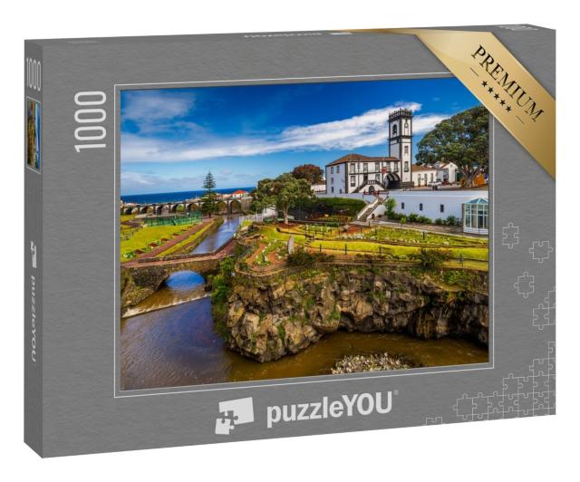Puzzle 1000 Teile „Blick auf Ribeira Grande, Azoren, Portugal“