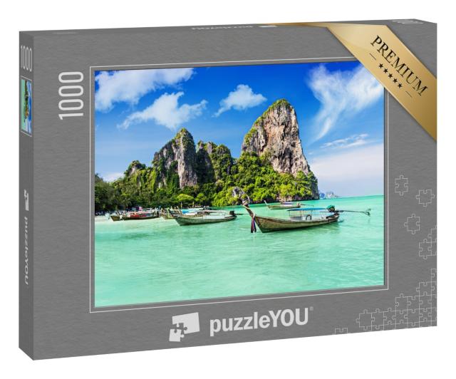 Puzzle 1000 Teile „Ein Sommertraum: schöner Strand in Thailand“