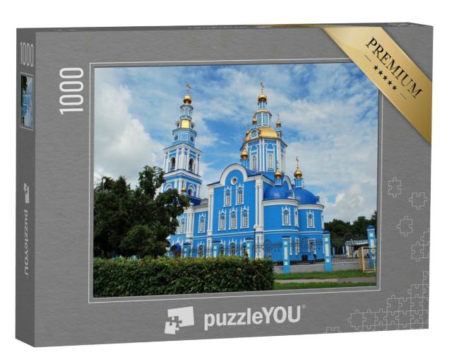 Puzzle 1000 Teile „Erlöser-Himmelfahrts-Kathedrale von Uljanowsk, Russland“