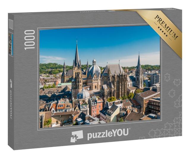 Puzzle 1000 Teile „Wunderschöne Stadt Aachen, Deutschland“