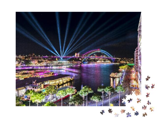 Puzzle 1000 Teile „Circular Quay und Sydney Harbour Bridge, Australien“