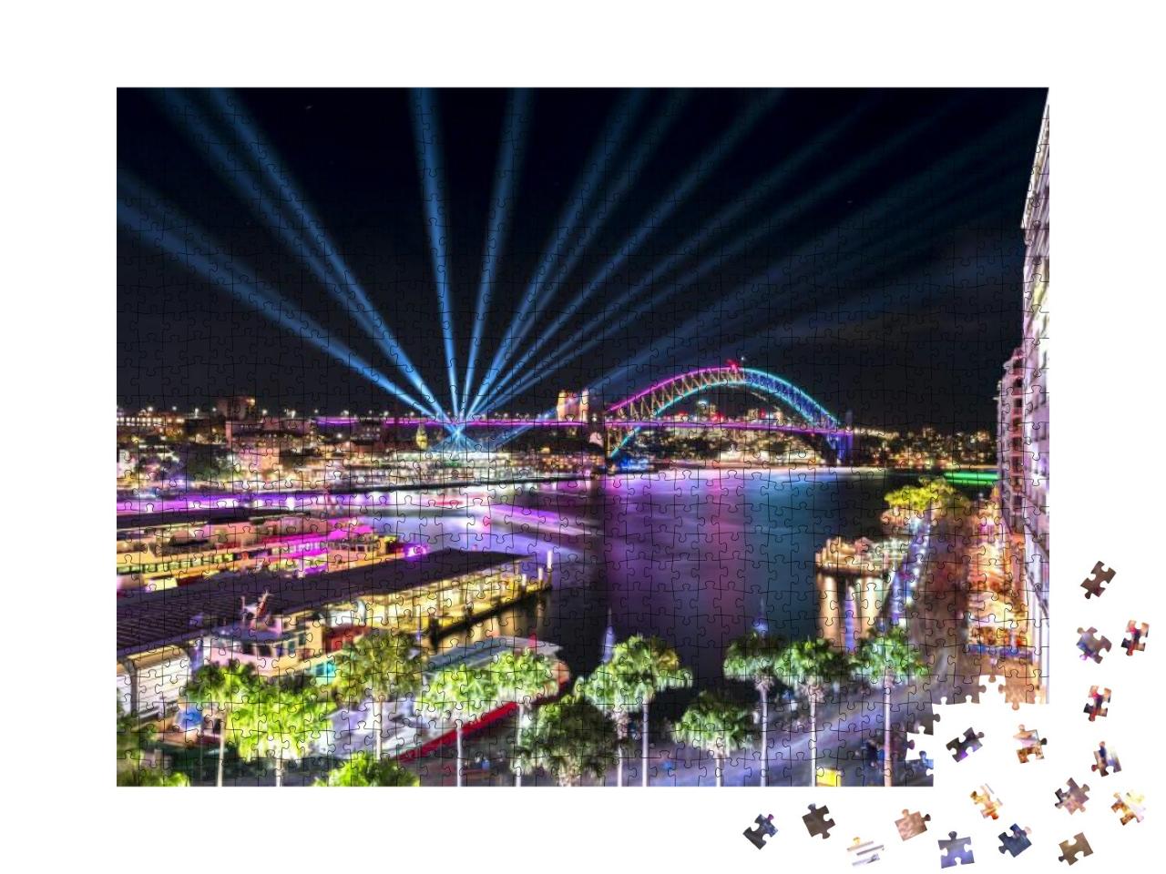 Puzzle 1000 Teile „Circular Quay und Sydney Harbour Bridge, Australien“