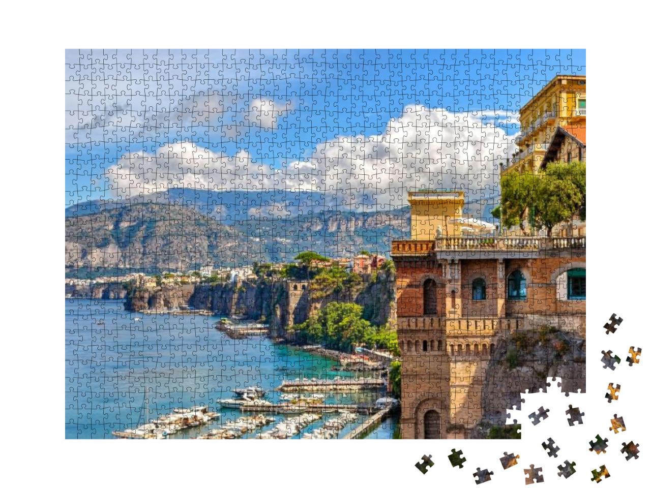 Puzzle 1000 Teile „Küste von Sorrent, Italien“