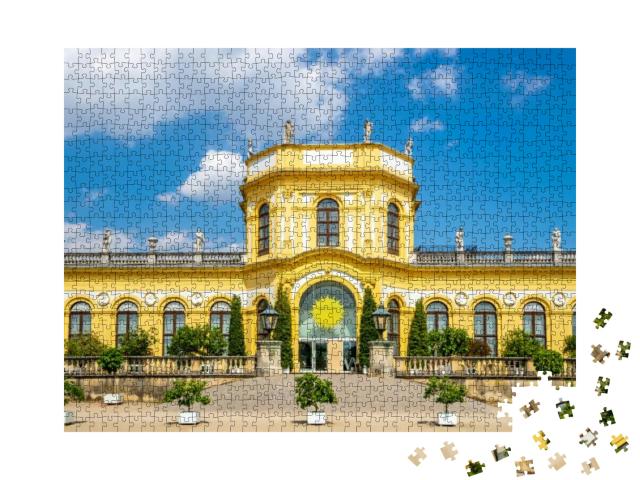 Puzzle 1000 Teile „Orangerie im Park Karlsaue in Kassel, Deutschland“