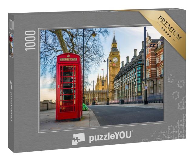 Puzzle 1000 Teile „Telefonzelle und Big Ben, London, England“
