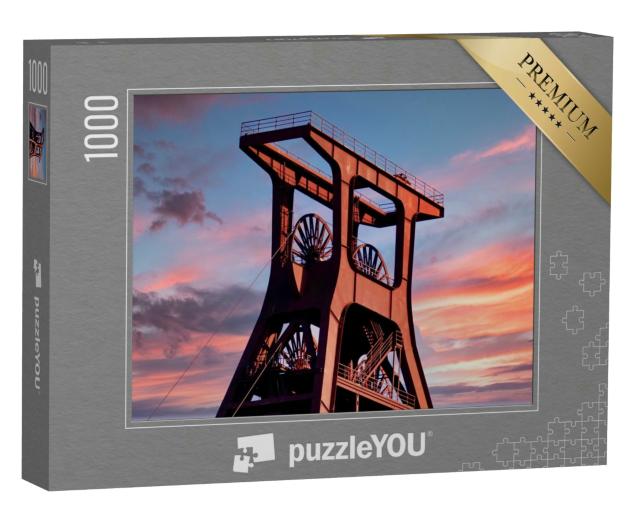 Puzzle 1000 Teile „Alter Förderturm, Ruhrgebiet, Deutschland“