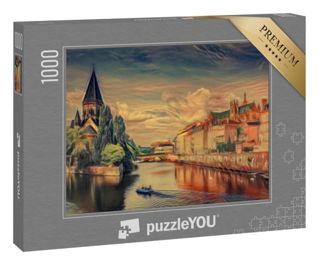 Puzzle 1000 Teile „im Stil von Edvard Munch, Der Schrei - Metz, Lothringen - Puzzle-Kollektion Künstler & Gemälde“