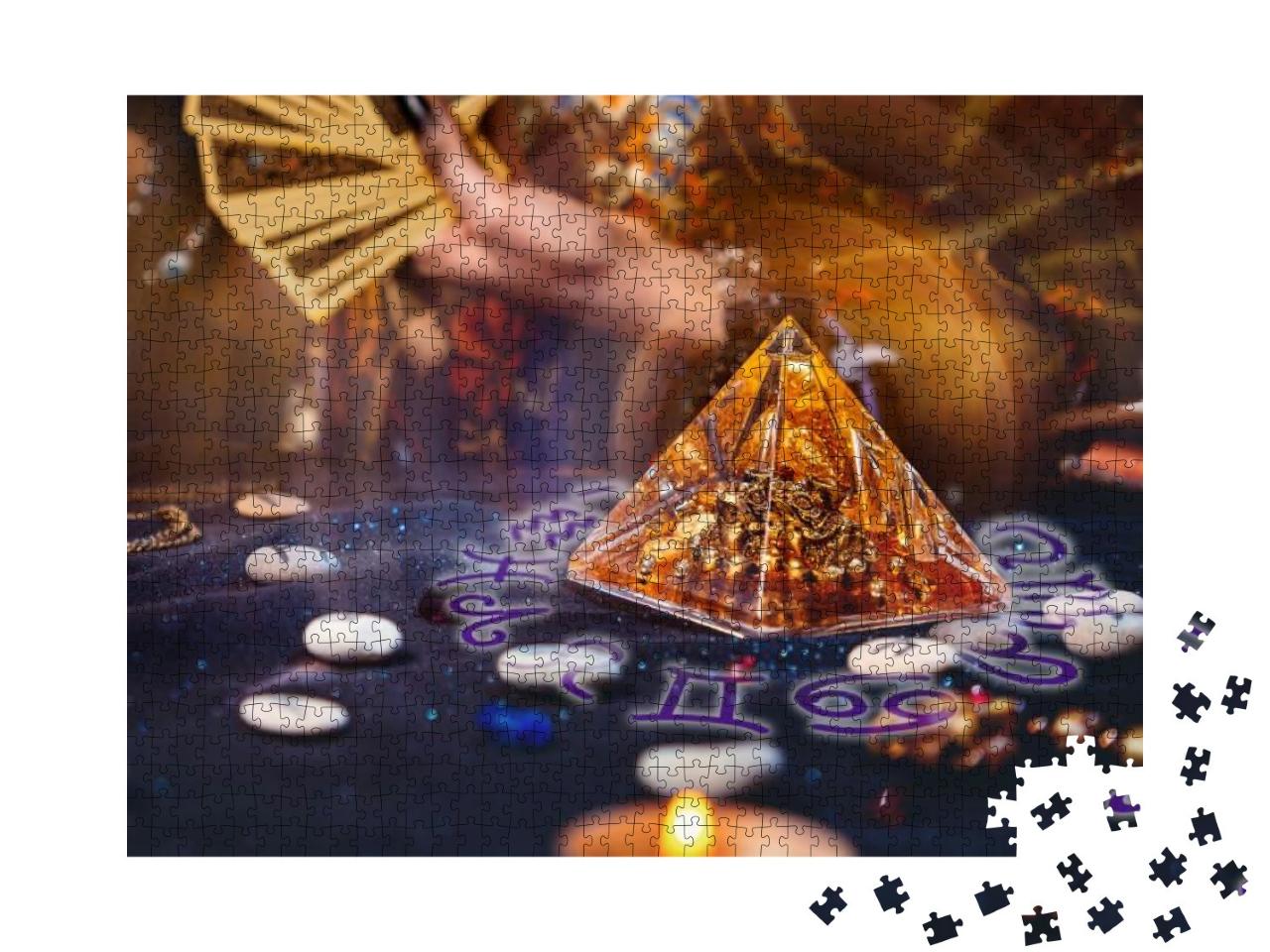 Puzzle 1000 Teile „Magische Glaspyramide“