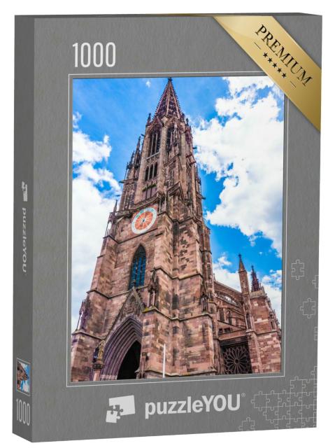 Puzzle 1000 Teile „Glockenturm von Freiburg im Breisgau, Deutschland“
