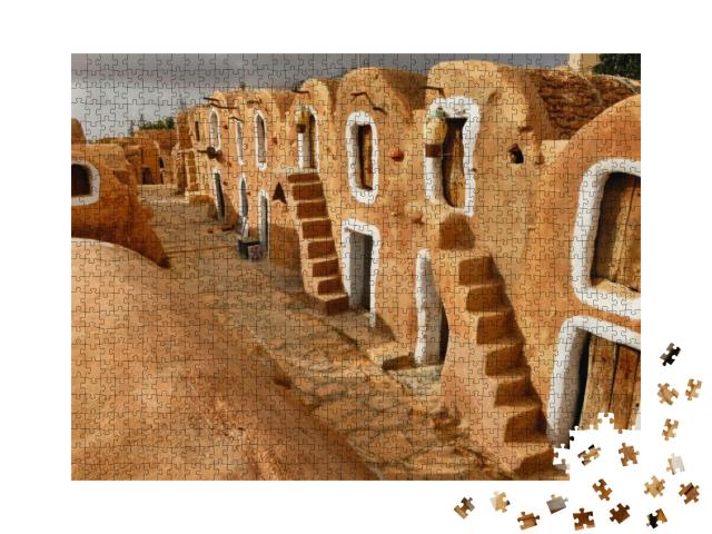 Puzzle 1000 Teile „Tunesische Kornkammer, Ksar Ouled Debbab, Tataouine, Tunesien“