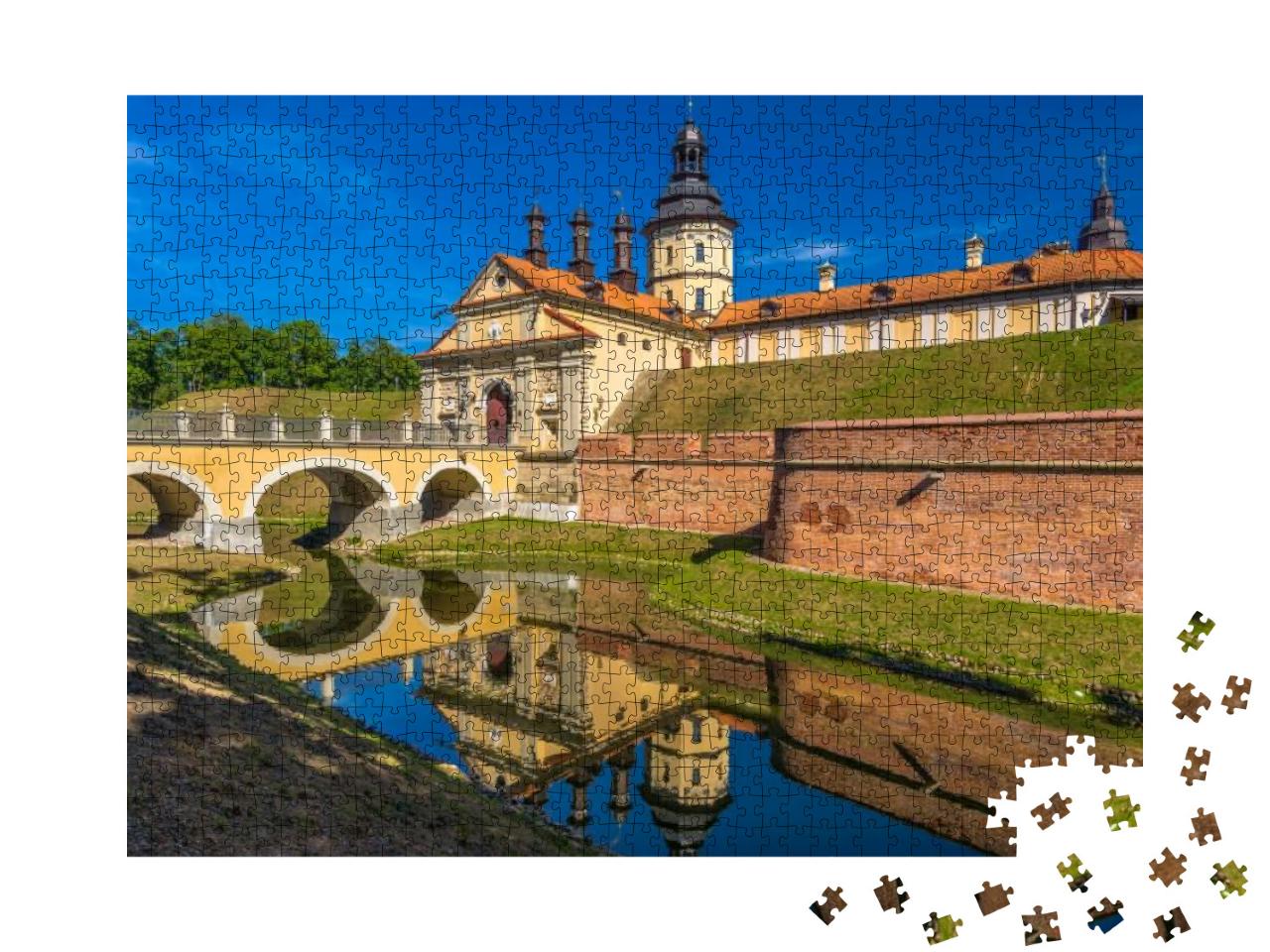 Puzzle 1000 Teile „Schlosskomplex Nesvizh in Belarus“