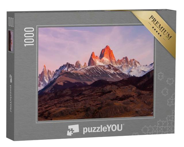 Puzzle 1000 Teile „Monte Fitz Roy, auch bekannt als Cerro Chalten, Patagonien“