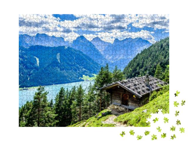 Puzzle 1000 Teile „Der Achensee in Österreich bei Pertisau“