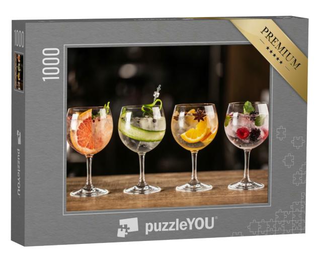 Puzzle 1000 Teile „Gin Tonic: ein Longdrink als klassischer Cocktail“