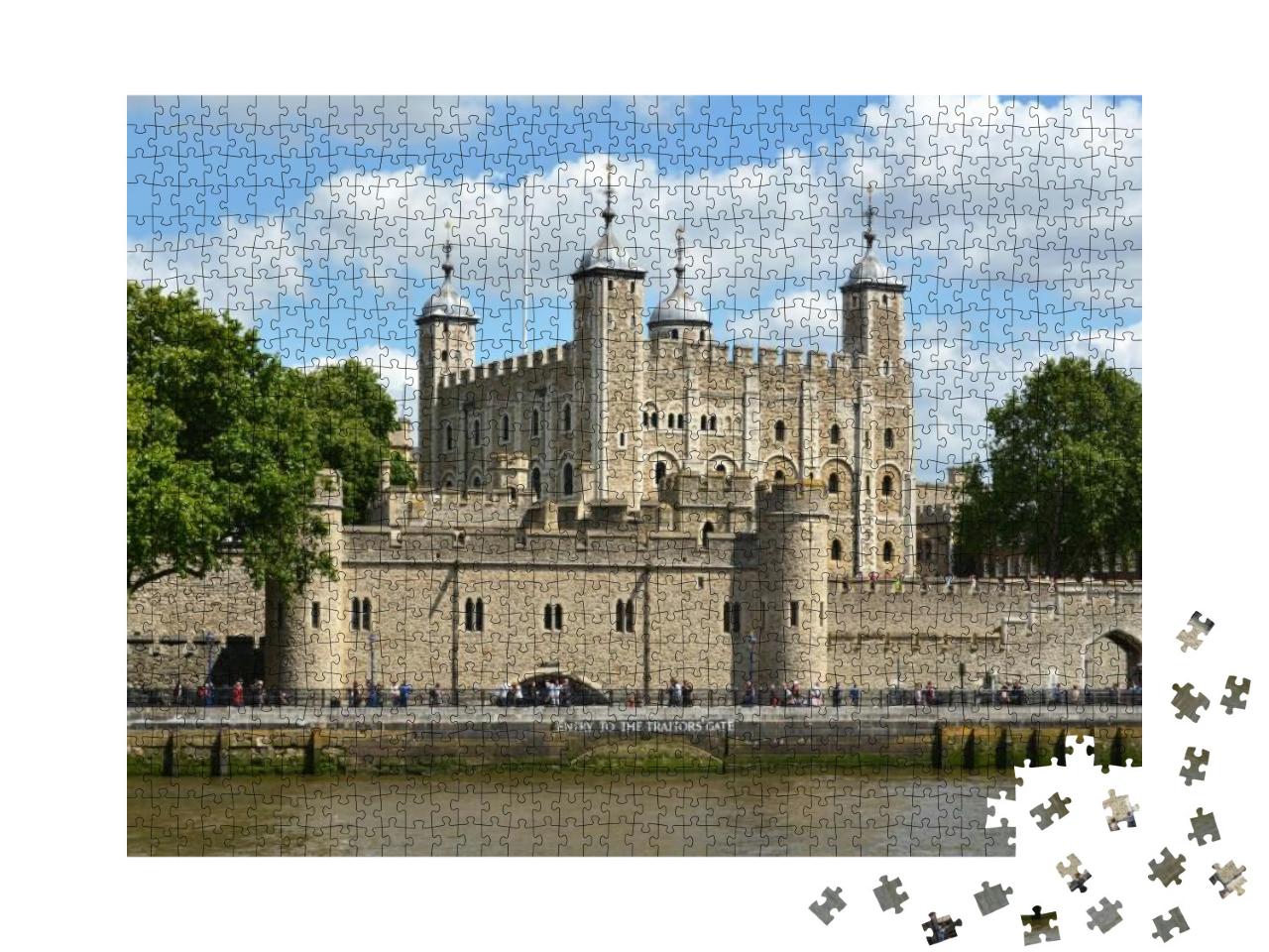 Puzzle 1000 Teile „Tower of London, Touristenattraktion in England“