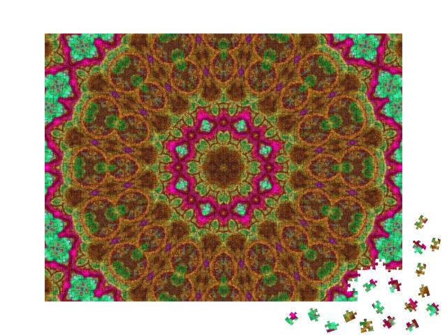 Puzzle 1000 Teile „Symmetrische Muster: Ein Mandala“