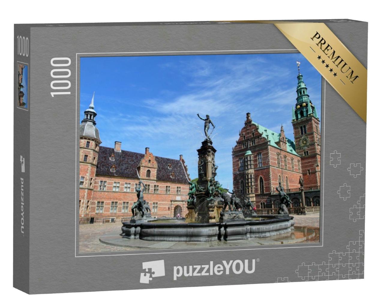 Puzzle 1000 Teile „Schloss Frederiksborg, das größte Renaissance-Schloss in Dänemark“