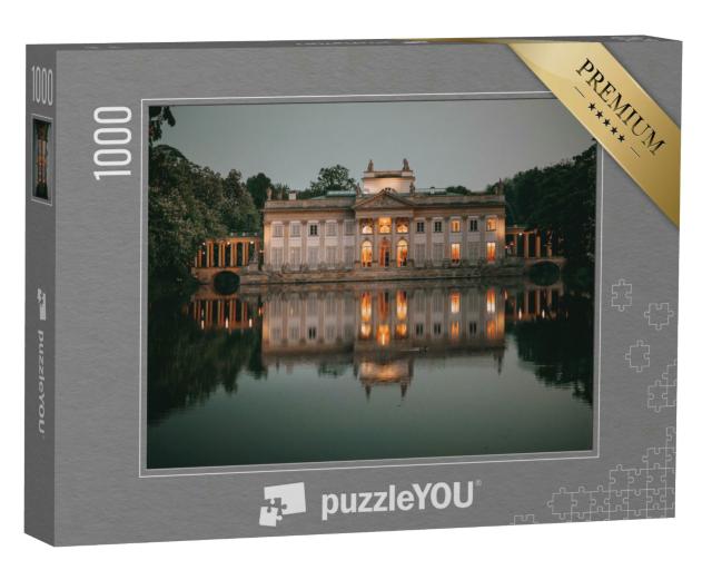 Puzzle 1000 Teile „Königlicher Palast auf dem Wasser im Lazienki Park, Warschau“