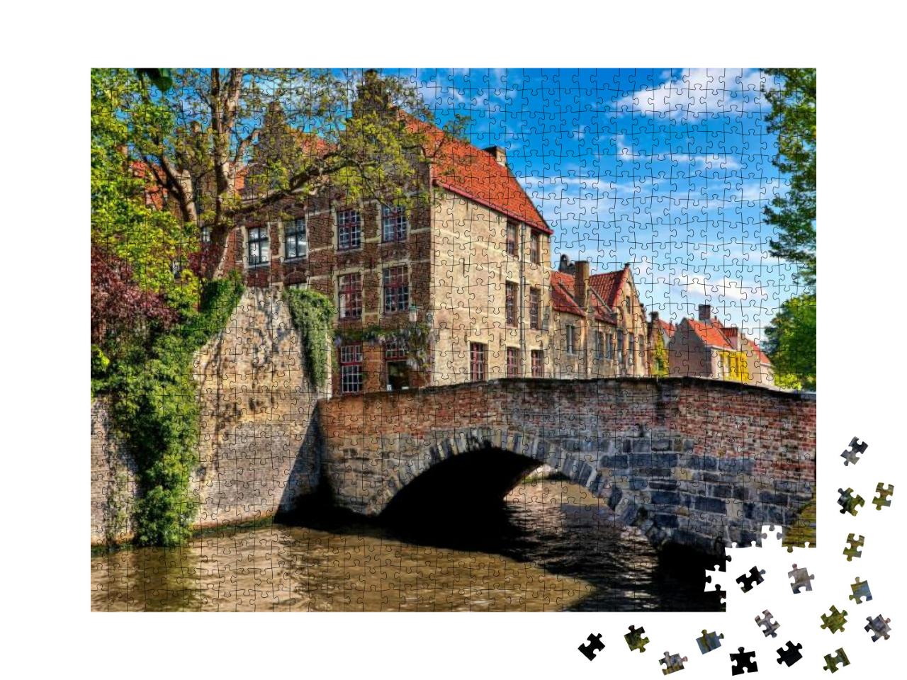 Puzzle 1000 Teile „Malerisches Brügge, Belgien“