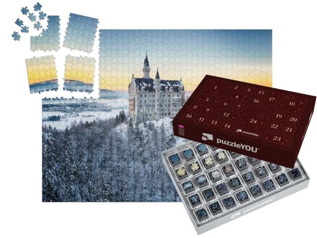 Adventskalender „Schloss Neuschwanstein im Winter“