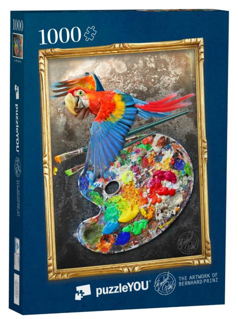Puzzle 1000 Teile „Art Papagei“