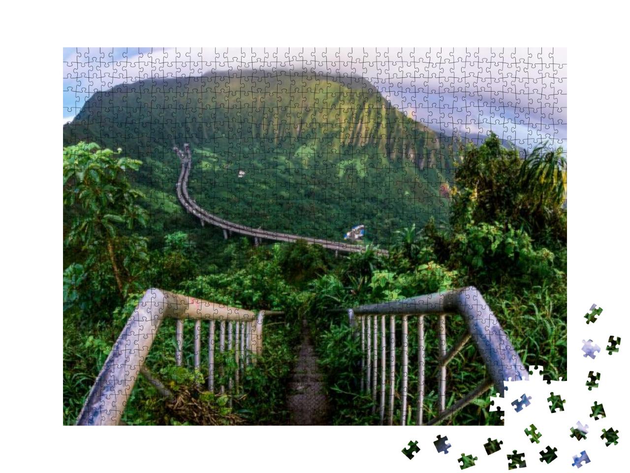 Puzzle 1000 Teile „Stairway to Heaven Oahu, Hawaii“