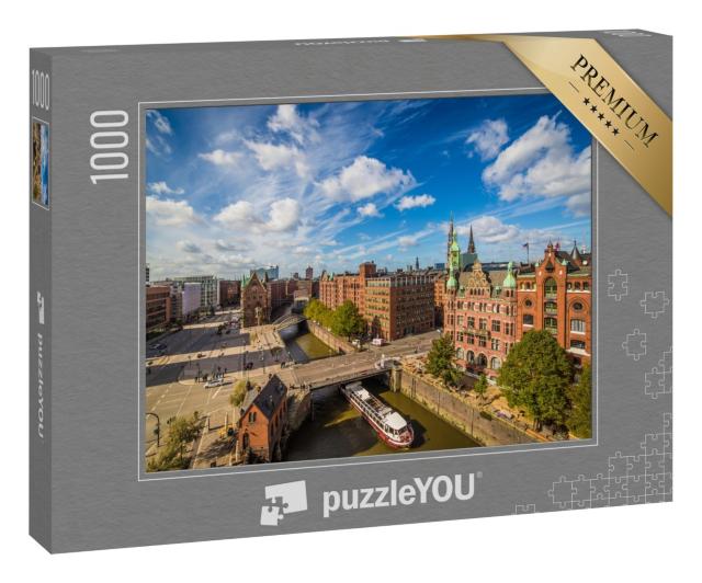 Puzzle 1000 Teile „Hamburgs Speicherstadt: Weltkulturerbe in Deutschland“